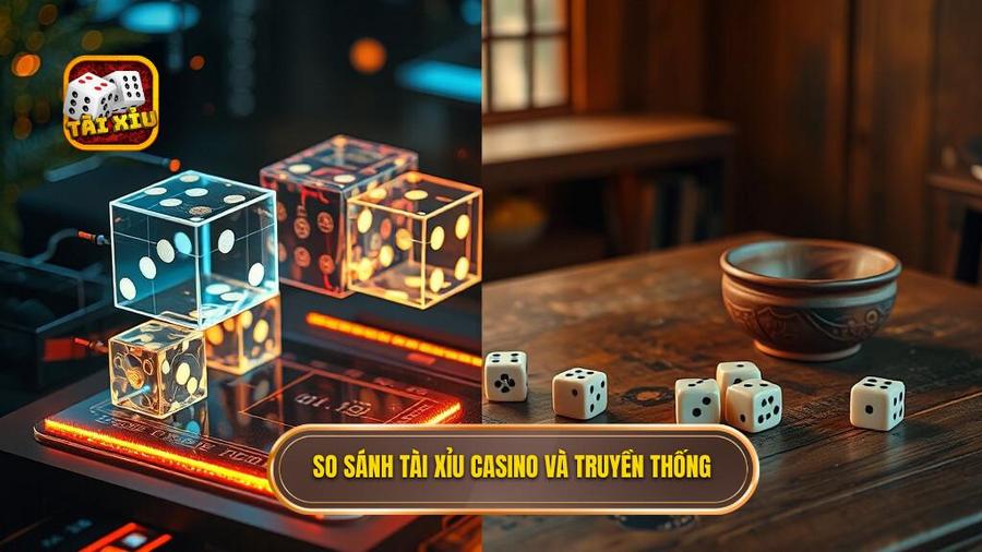 1. So sánh tài xỉu casino và truyền thống