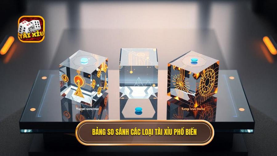 3. Bảng so sánh các loại tài xỉu phổ biến