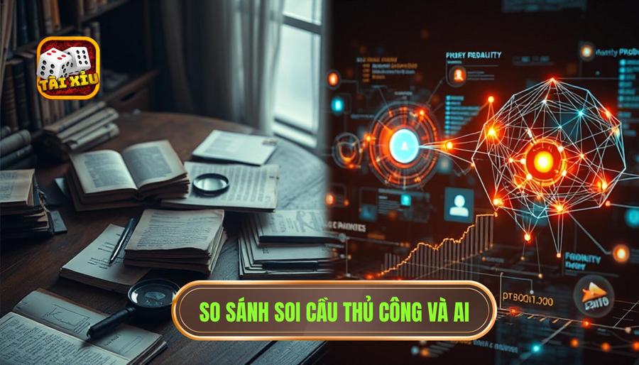Bảng so sánh giữa Soi cầu thủ công và AI dự đoán tài xỉu